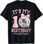 Sapelle-Shirt-Its-My-10th-Birthday-Girl-T-Shirt-with-Double-Digits-Bow-and-Disco-Ball-Design-4