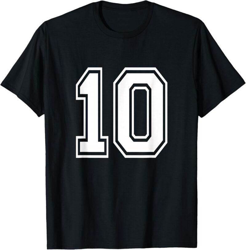 Sapelle-Shirt-Number-10-Birthday-Varsity-Sports-Team-Jersey-T-Shirt Sapelle Shirt Number 10 Birthday Varsity Sports Team Jersey T-Shirt