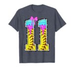 Sapelle-Shirt-Softball-11th-Birthday-Girl-Ice-Cream-Drip-Bow-T-Shirt-2