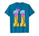 Sapelle-Shirt-Softball-11th-Birthday-Girl-Ice-Cream-Drip-Bow-T-Shirt-3