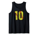 Sapelle Shirt Softball Number 10 Fast Pitch Tank Top