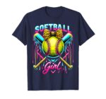 Sapelle-Shirt-Softball-Player-Girl-Ice-Cream-Drip-T-Shirt-1