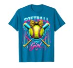 Sapelle-Shirt-Softball-Player-Girl-Ice-Cream-Drip-T-Shirt-3