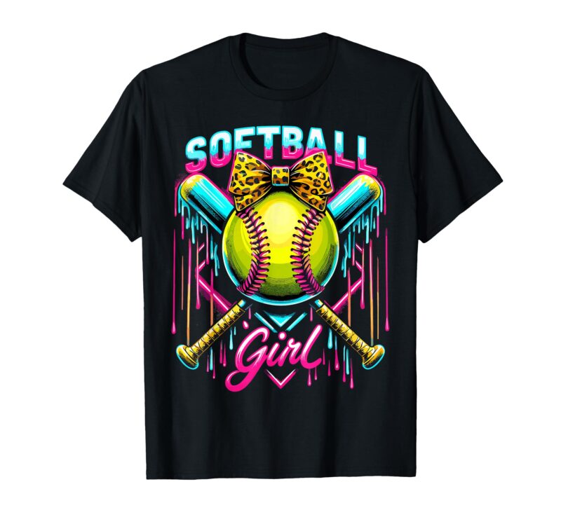 Sapelle-Shirt-Softball-Player-Girl-Ice-Cream-Drip-T-Shirt Sapelle Shirt Softball Player Girl Ice Cream Drip T-Shirt
