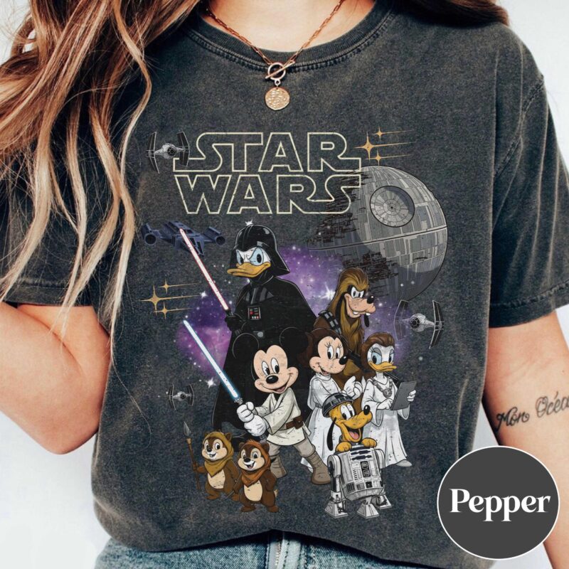 Retro Mickey & Friends Jedi Shirt