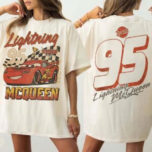 Vintage Lightning McQueen Disney Pixar Cars Graphic Tee