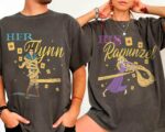 Vintage-Tangled-Rapunzel-Flynn-Rider-Couple-Graphic-Tee-for-Disneyland-Trips-Matching-Family-Design Vintage Tangled Rapunzel & Flynn Rider Couple Graphic Tee for Disneyland Trips