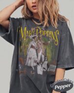 Watercolor Walt Disney Mary Poppins & Bert Paper Doll Quote Graphic Tee