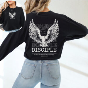 Christian Long Sleeve Shirt, Disciples of Christ Jesus Design, Exodus 9 16 Bible Verse, Comfort Colors Tee, Faith Gift
