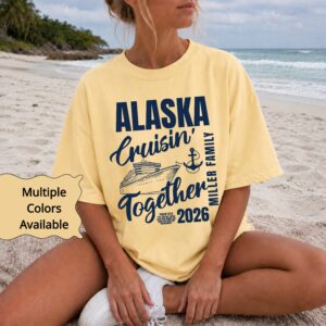 Personalized Alaska Family Vacation Shirt, Custom Cruise Tee, Matching Family Trip Shirt, Adult and Youth Sizes