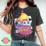 Calcifer-Howls-Moving-Castle-Graphic-Tee-Sapelle-2
