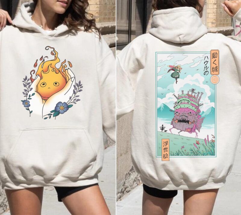 Calcifer Howl's Moving Castle Graphic Tee Sapelle