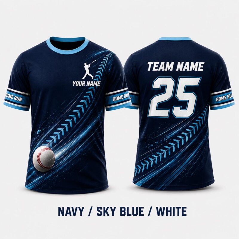 Black Red Home Run Uniform