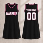 Custom-Breast-Cancer-Warrior-Jersey-Dress-Personalized-Pink-Ribbon-Basketball-Dress-Women39s-Awareness-Game-Day-Outfit-Gift-Cancer-Fighter-4 Team Spirit Gift for Women