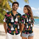 Custom Couple Hawaiian Shirt