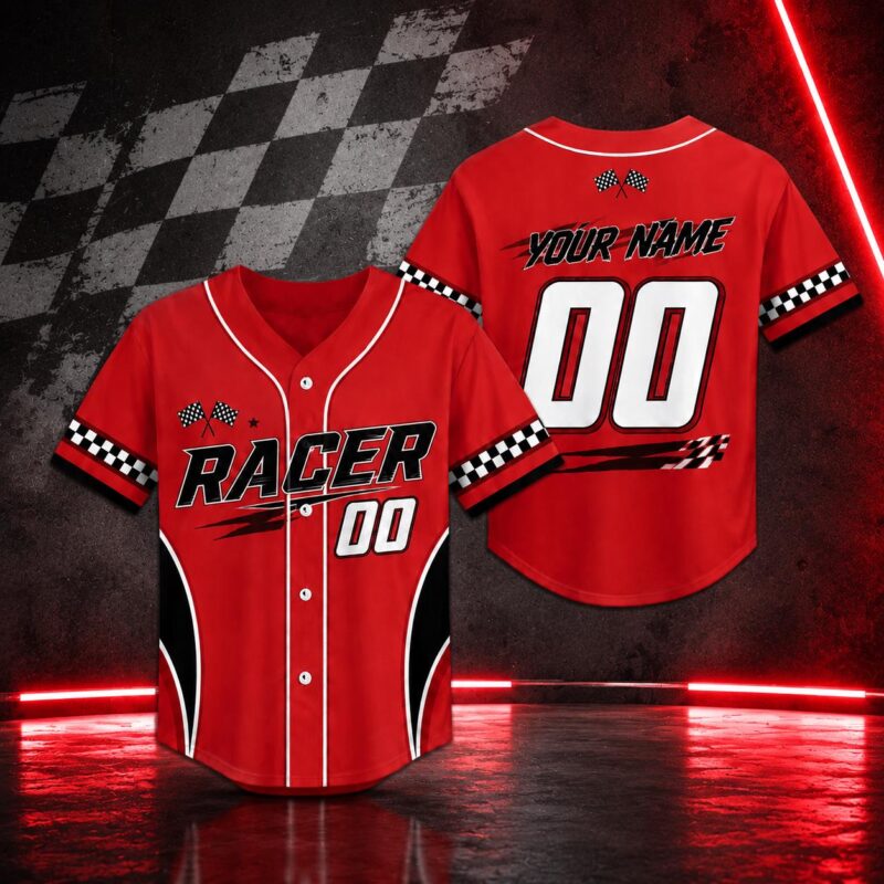 Checkered Flag Jersey Style Birthday Outfit - Sapelle