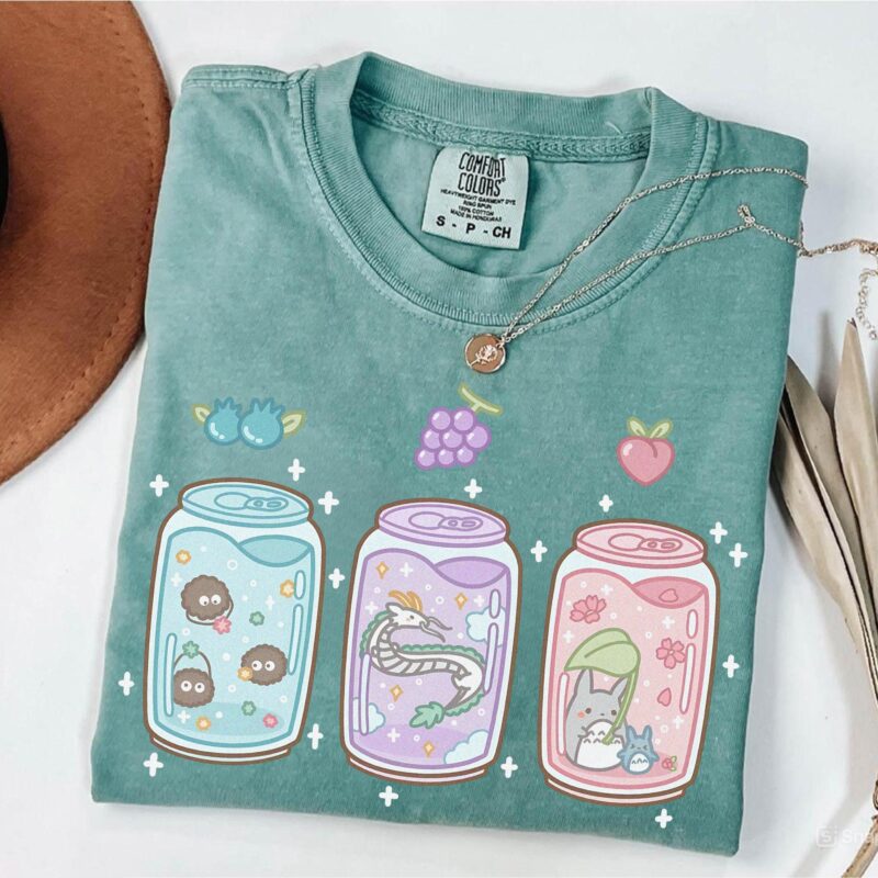 Cute-Soda-Character-Y2K-Movie-Graphic-Tee-by-Sapelle Cute Soda Character Y2K Movie Graphic Tee by Sapelle