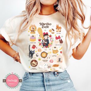 Kiki's Delivery Service Cafe Graphic Tee by Sapelle