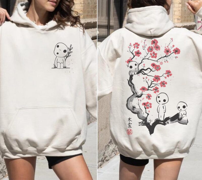Kodama Forest Spirit Graphic Tee Sapelle