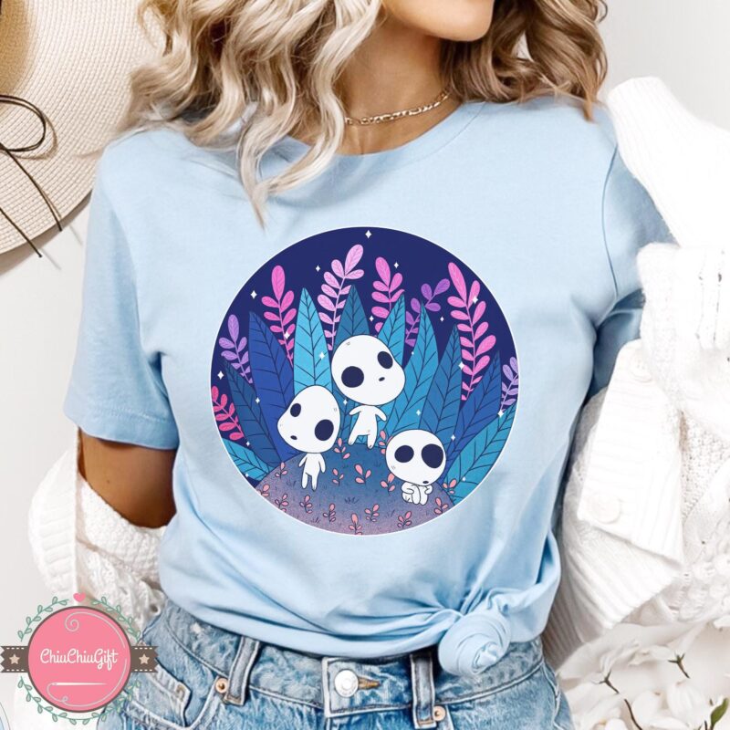 Kodama-and-Mononoke-Graphic-Tee-by-Sapelle Kodama and Mononoke Graphic Tee by Sapelle