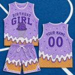 Personalized-Basketball-Birthday-Girl-Graphic-Tee-and-Shorts-Set-Pink-Ice-Cream-Theme-Custom-Name-Number-Sapelle-1 Pink Ice Cream Theme