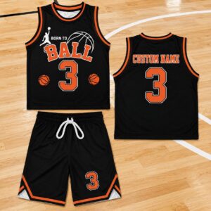 Personalized Born to Ball Basketball Jersey Set