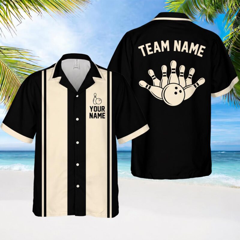 Retro Hawaiian Bowling Shirt