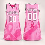 Personalized-Breast-Cancer-Awareness-Basketball-Jersey-Dress-Custom-Pink-Ribbon-Sports-Dress-Team-Spirit-Gift-for-Women-Breast-Cancer-1 Custom Pink Ribbon Sports Dress