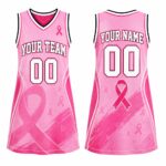 Personalized-Breast-Cancer-Awareness-Basketball-Jersey-Dress-Custom-Pink-Ribbon-Sports-Dress-Team-Spirit-Gift-for-Women-Breast-Cancer-2 Team Spirit Gift for Women