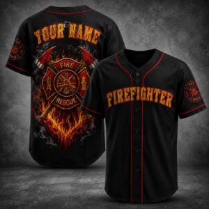 Personalized Firefighter Maltese Cross Graphic Tee for Firefighter Dad Sapelle