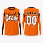 Custom Name Number 2nd Grade Jersey