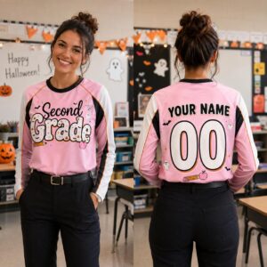 Personalized Grade Halloween Long Sleeve Shirt