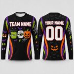 Personalized-Halloween-Team-Long-Sleeve-Shirt-Custom-Name-Number-Spooky-Jersey-Monster-Pumpkin-Halloween-Shirt-Family-Team-Halloween-Gift-3 Family Team Halloween Gift
