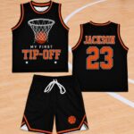 Personalized My First Tip-Off Basketball Jersey Set