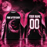 Personalized Pink After Dark Long Sleeve Jersey
