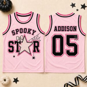 Personalized Spooky Star Halloween Jersey