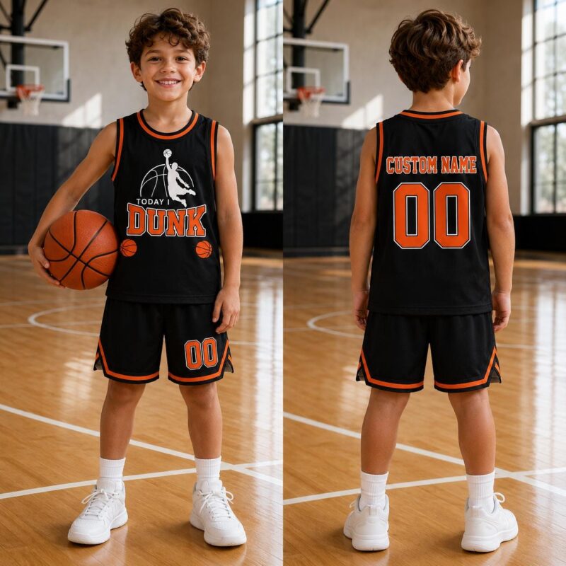 Custom Name Number Sports Uniform for Basketball Players