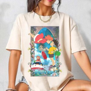 Ponyo & Sosuke Graphic Tee by Sapelle