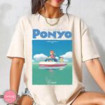 Ponyo-and-Sosuke-Y2K-Graphic-Tee-by-Sapelle Ponyo and Sosuke Y2K Graphic Tee by Sapelle