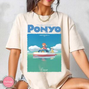 Ponyo and Sosuke Y2K Graphic Tee by Sapelle