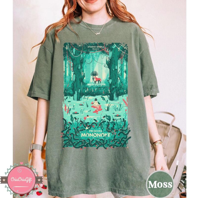 Princess-Mononoke-Forest-Spirit-Kodama-Graphic-Tee-by-Sapelle Princess Mononoke Forest Spirit Kodama Graphic Tee by Sapelle