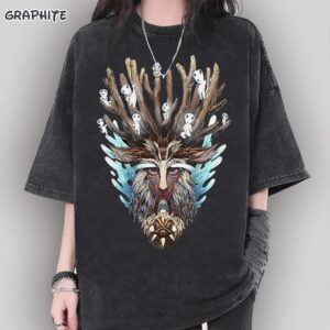 Princess Mononoke Forest Spirit Y2K Graphic Tee by Sapelle