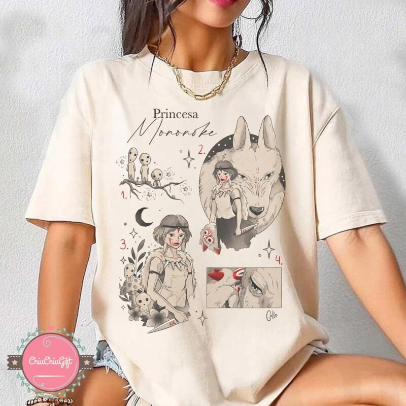Princess Mononoke San Design Graphic Tee by Sapelle