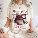 Ramen-Spirited-Away-Chihiro-No-Face-Haku-Graphic-Tee-Sapelle Ramen Spirited Away Chihiro No Face Haku Graphic Tee Sapelle