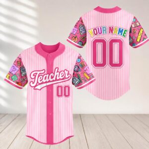 Sapelle Back To School Custom Name Number Teacher Graphic Tee