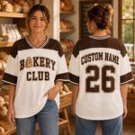 Sapelle Bakery Club Custom Name Number Graphic Tee
