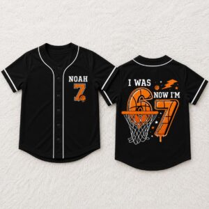 Sapelle Basketball Birthday Graphic Tee for Boys 7th Birthday Boy Gift