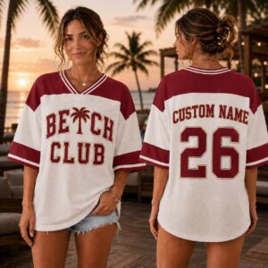 Sapelle Beach Club Graphic Tee with Custom Name and Number