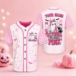 Sapelle Breast Cancer Awareness Pink Ghost Graphic Tee
