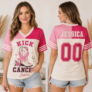 Sapelle Breast Cancer Awareness Mesh Graphic Tee